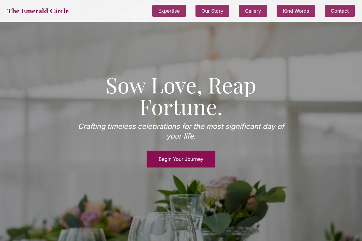 Rose Wedding Planner