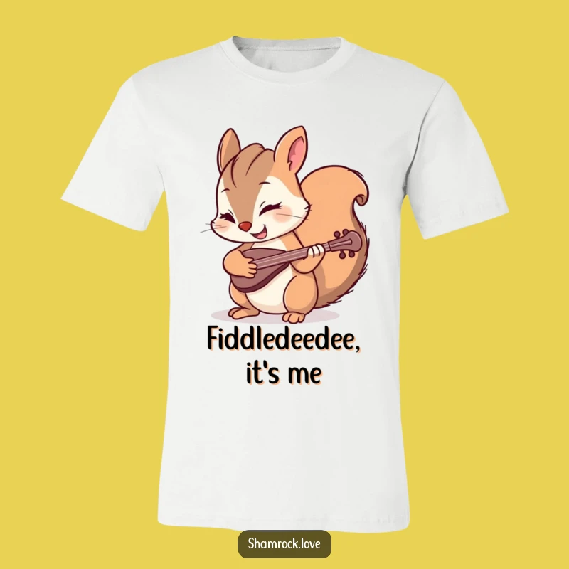 Funny Squirrel Fiddle T-Shirt: Wearable Humor & A Winking Musician