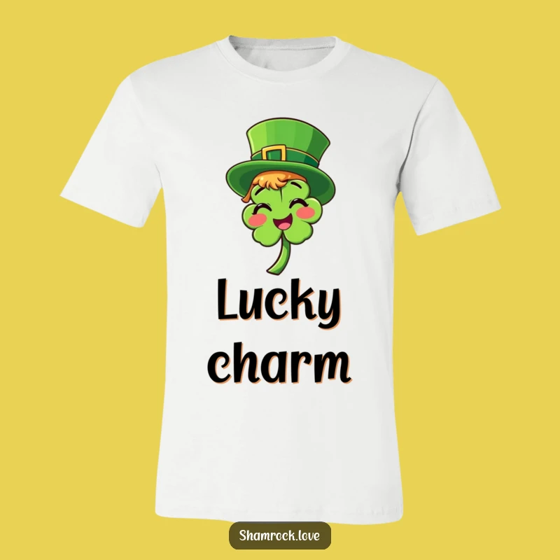 Funny Leprechaun Shamrock T-Shirt - Playful St. Patrick's Day Hat Tee