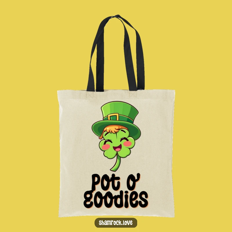 Funny Leprechaun Shamrock Tote Bag - St. Patrick's Day Accessory